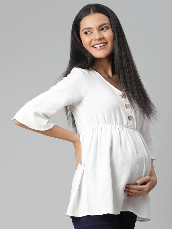 Linen Cotton Feeding Top