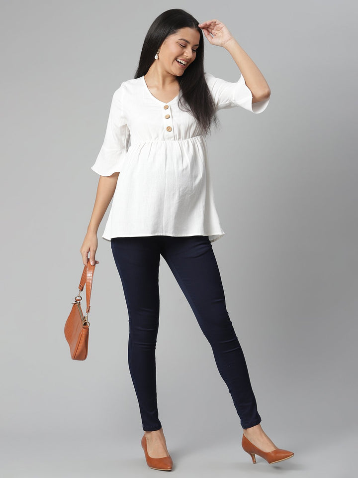 Linen Cotton Feeding Top