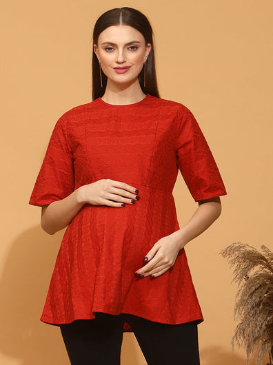 Maternity Embroidered Tunic