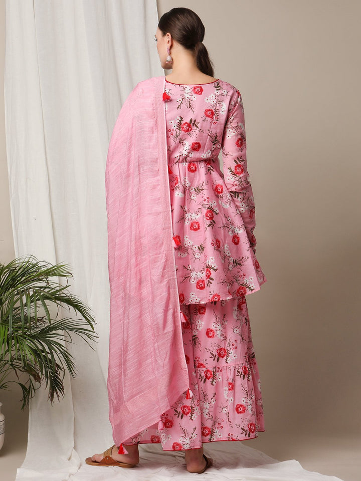 3pc. Feeding Cotton Sharara Suit Set