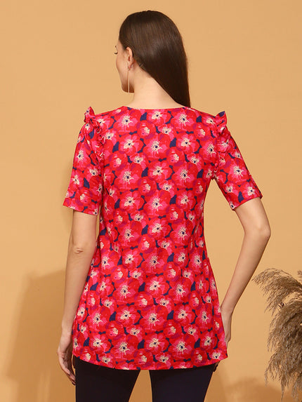 Maternity Floral Cotton Top