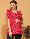 Maternity Floral Cotton Top