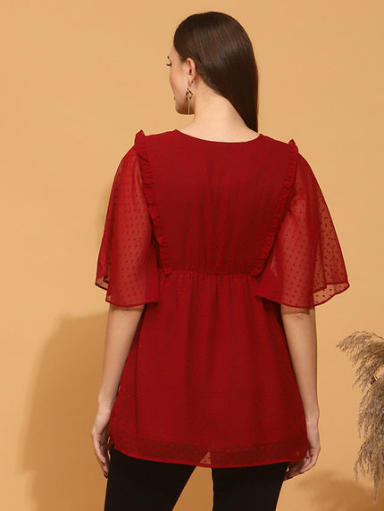 Maternity Ruffle Top