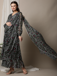 Saree Style Maternity Dress