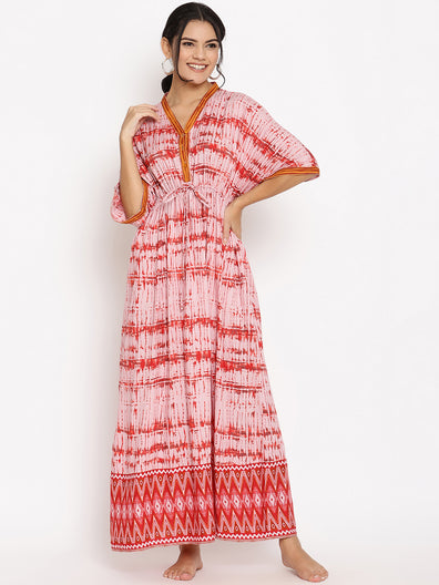 Nursing Maxi Kaftan with Button