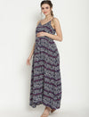Knotted Maternity Maxi Dress