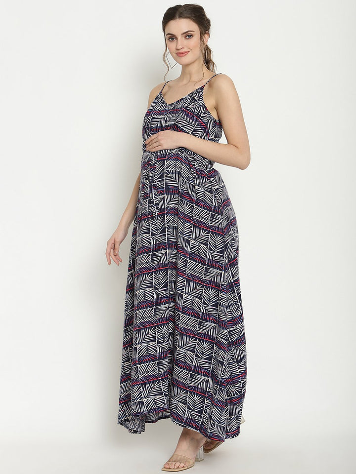 Knotted Maternity Maxi Dress