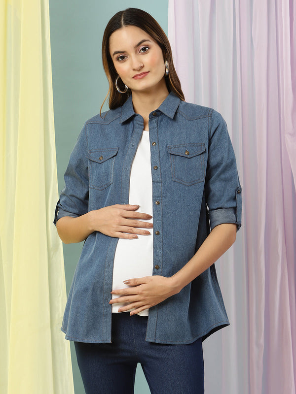 Pregnancy Denim Shirt