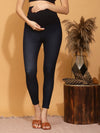 High-rise Maternity Jeggings- Navy Blue
