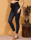High-rise Maternity Jeggings- Navy Blue