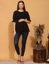 High-rise Maternity Jeggings- Navy Blue