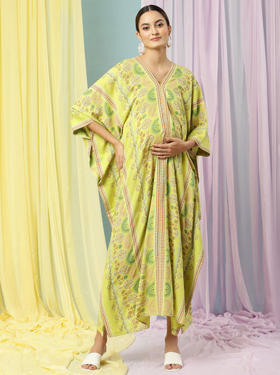 Boho Maternity Kaftan Maxi