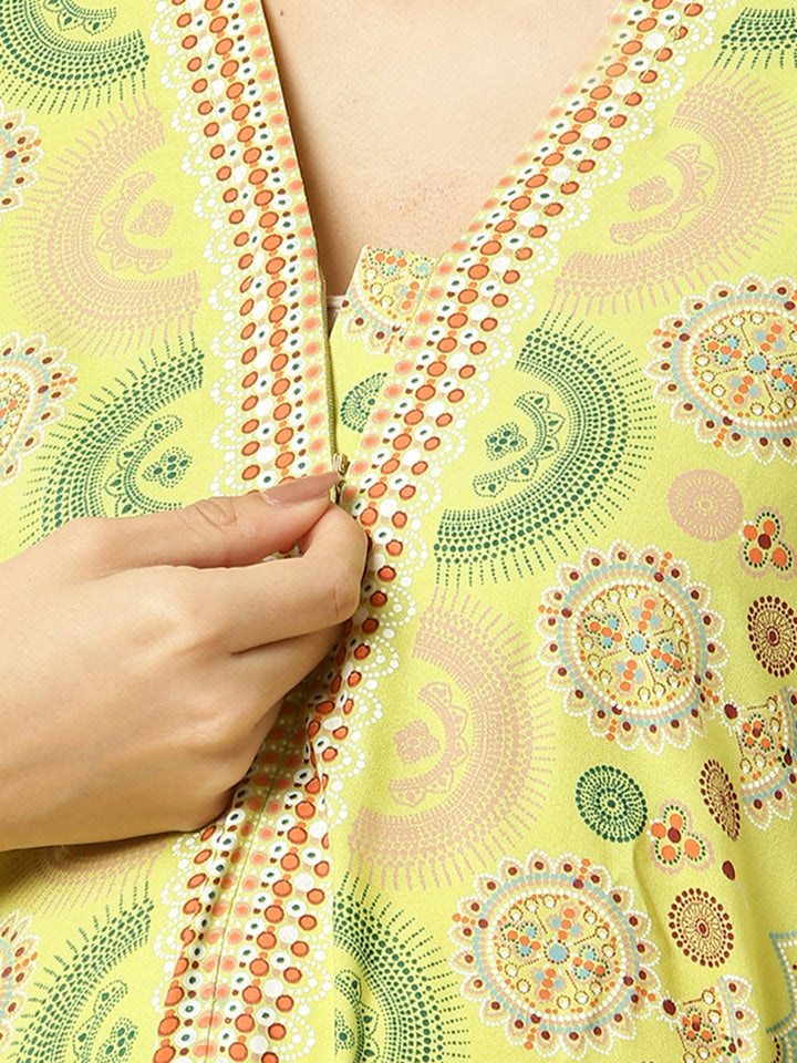 Boho Maternity Kaftan Maxi