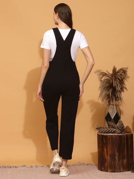 Maternity Dungarees- Black