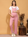 Maternity Dungarees- Pink