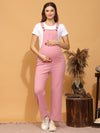 Maternity Dungarees- Pink