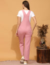 Maternity Dungarees- Pink