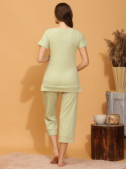Maternity Lounge Sleep Set- Green