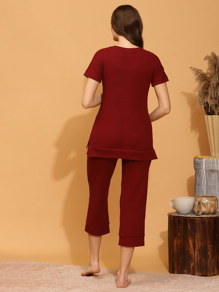 Maternity Rib-knit Lounge Set