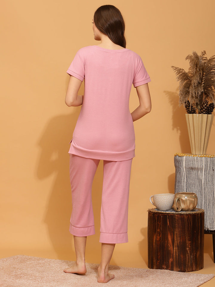 Maternity Rib-knit Lounge Set