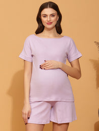 Maternity Rib-knit Tee Top