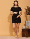 Maternity Knit Shorts - Black