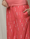 3pc. Maternity Zipper Kurta + Palazzo Set