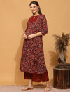 Maternity Floral Printed Yoke Kurti