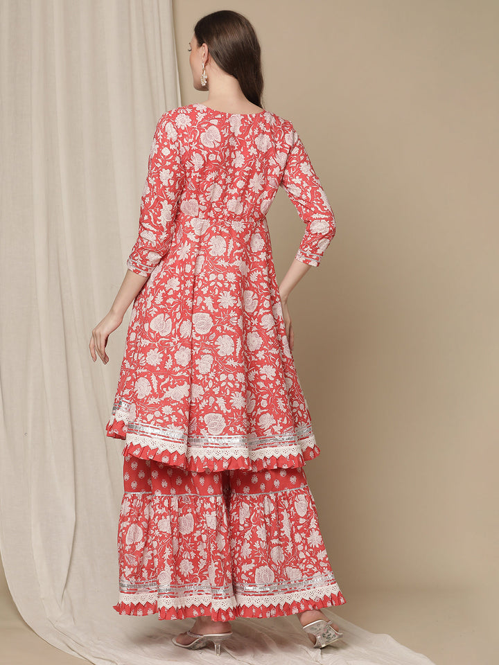 3pc. Maternity Kurti with Sharara Set