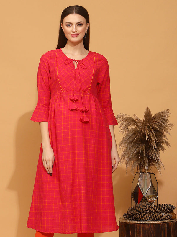 Maternity A-Line Cotton Kurti