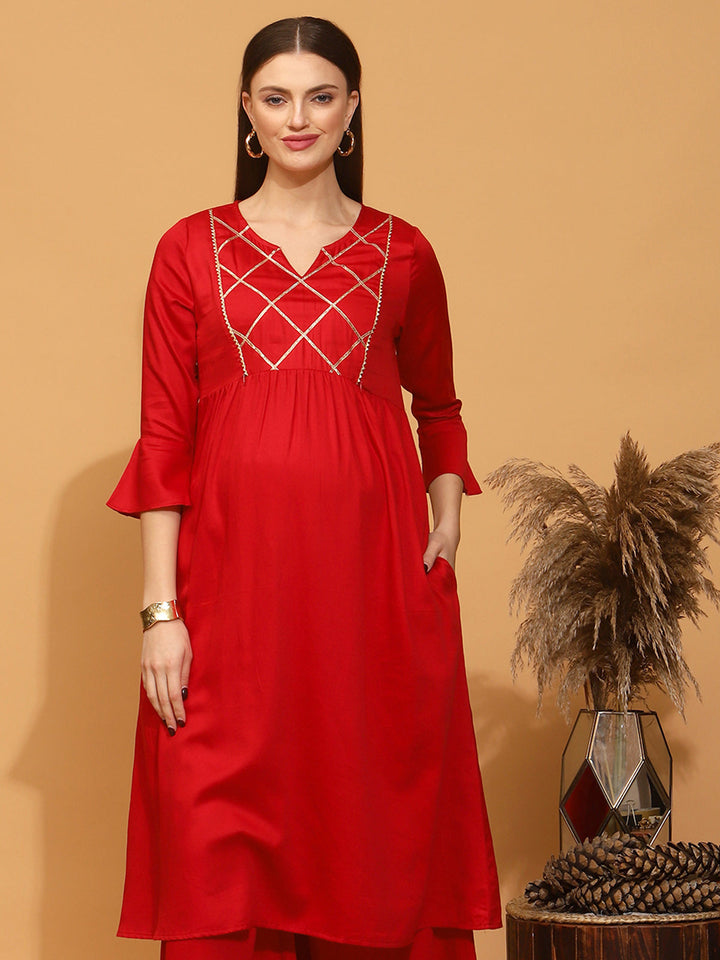 Maternity Gotta Neck Kurta