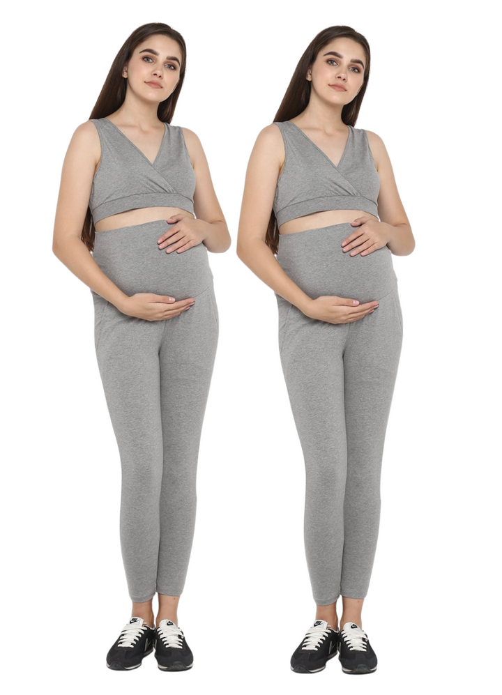 OverBelly Maternity Leggings Set