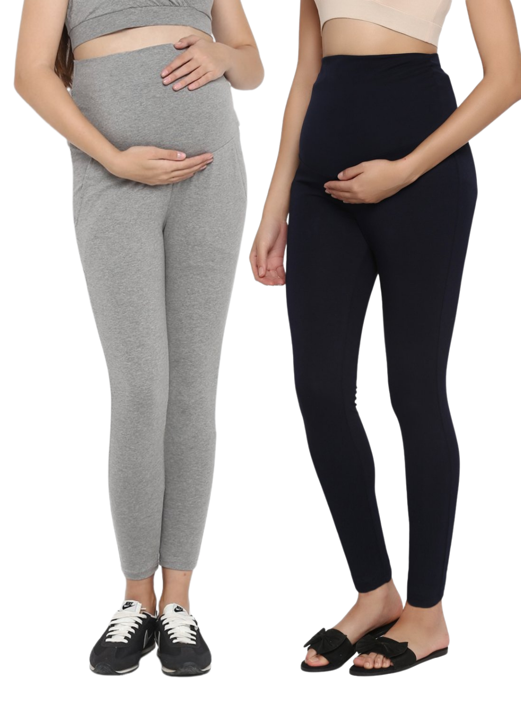 Pregnancy Maternity Winter Cotton Leggings Stirrup Pants with Fleece  PREG-LS