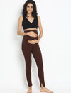Brown Maternity Leggings