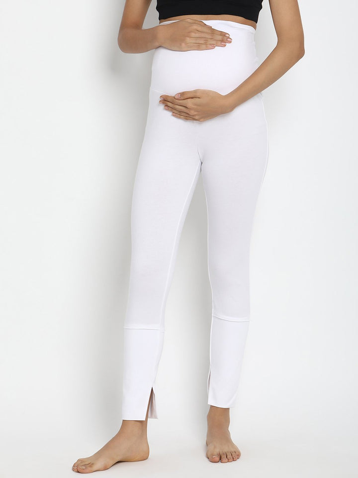 White Maternity Leggings