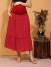 Maternity Tiered Maxi Skirt