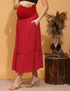 Maternity Tiered Maxi Skirt