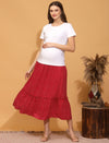 Maternity Tiered Maxi Skirt