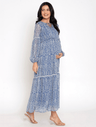 Lace Insert Maternity Maxi Dress