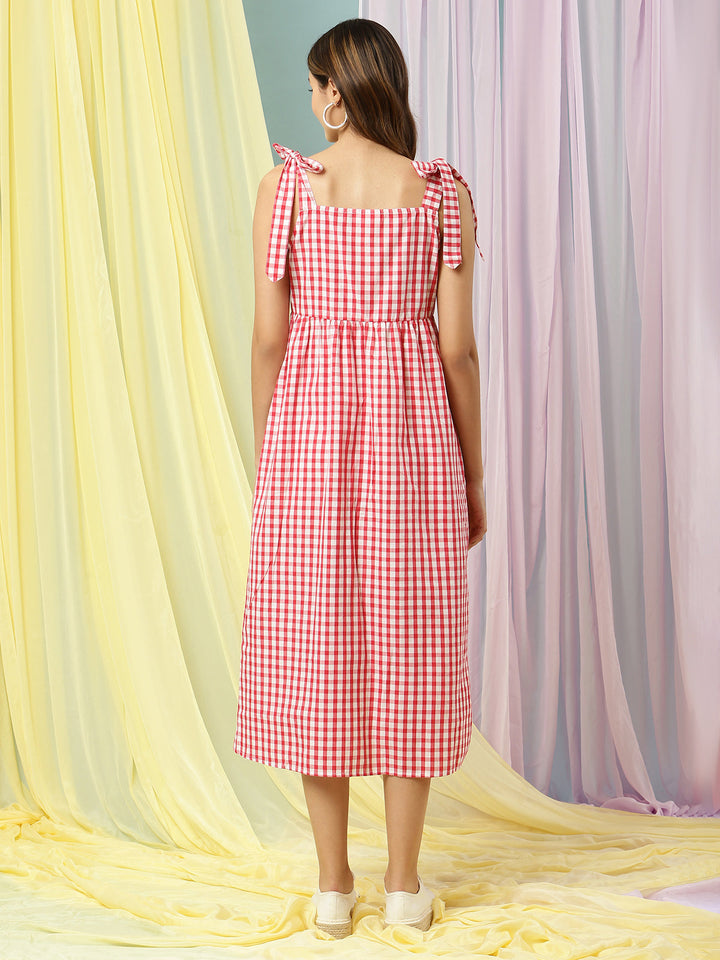 Feeding Midi Dress Gingham