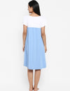 2-in-1 Maternity Nursing Gown - Pastel Blue