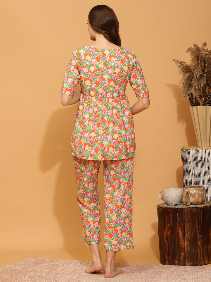 2pc. Maternity/Feeding Cotton Night Suit