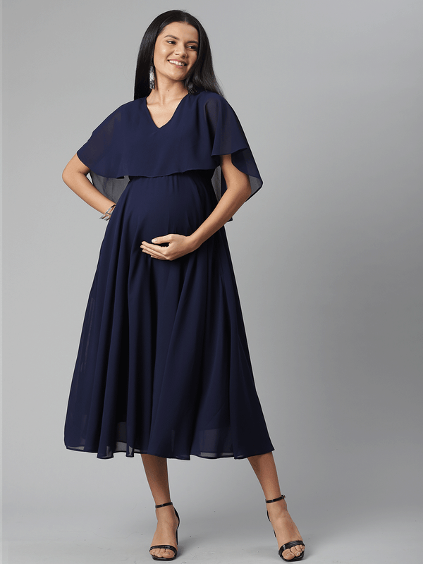 Blue Maternity Dress