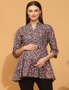 Maternity Ditsy Cotton Top