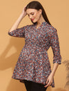 Maternity Ditsy Cotton Top