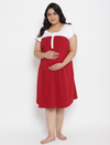 2-in-1 Plus Size Maternity/Nursing Night Dress