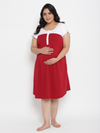 2-in-1 Plus Size Maternity/Nursing Night Dress