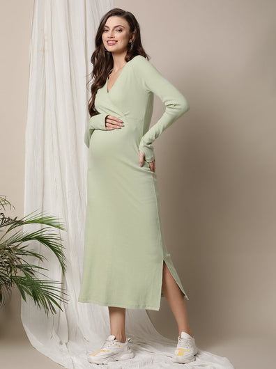 Maternity Rib Knit Dress