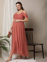 Maternity Romantic Ruched Dress
