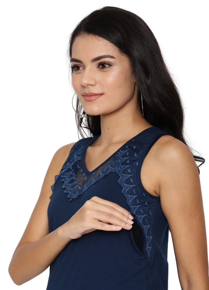 3pc Maternity & Nursing Pajama Shorts Set with Robe